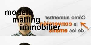 modele mailing immobilier