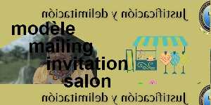 modèle mailing invitation salon