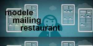 modele mailing restaurant