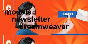 modèle newsletter dreamweaver