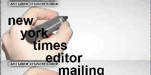 new york times editor mailing address
