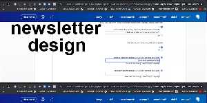 newsletter design