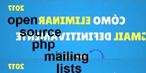 open source php mailing lists
