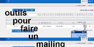 outils pour faire un mailing