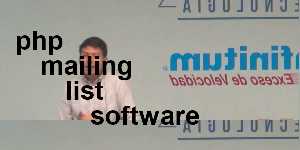 php mailing list software