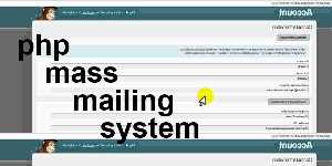php mass mailing system