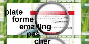 plate forme emailing pas cher