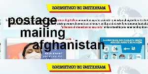 postage mailing afghanistan