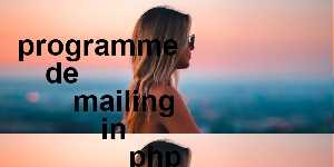 programme de mailing in php
