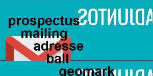 prospectus mailing adresse ball geomark