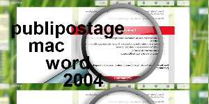 publipostage mac word 2004