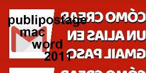 publipostage mac word 2011