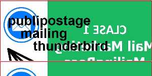 publipostage mailing thunderbird