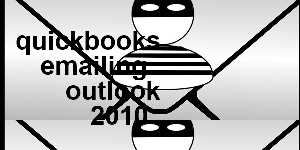 quickbooks emailing outlook 2010