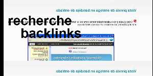 recherche backlinks