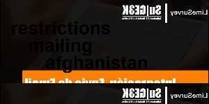 restrictions mailing afghanistan