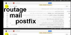 routage mail postfix