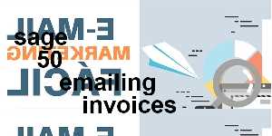 sage 50 emailing invoices
