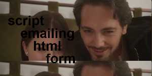 script emailing html form