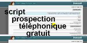 script prospection téléphonique gratuit