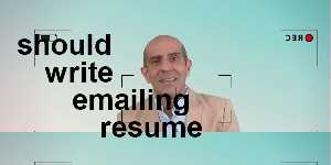should write emailing resume