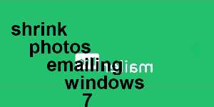 shrink photos emailing windows 7