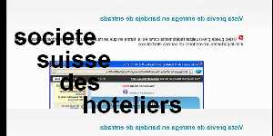 societe suisse des hoteliers