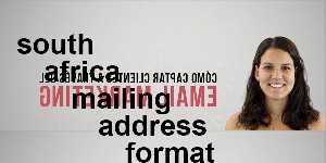 south africa mailing address format