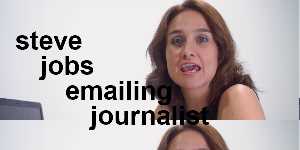 steve jobs emailing journalist