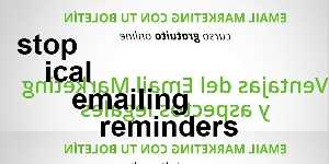 stop ical emailing reminders