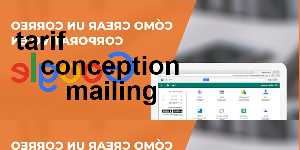 tarif conception mailing