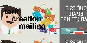 tarif création mailing