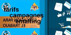 tarifs campagnes emailing