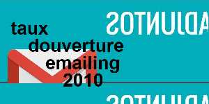 taux douverture emailing 2010