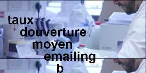taux douverture moyen emailing b to b