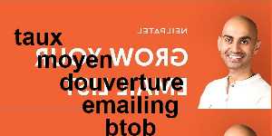taux moyen douverture emailing btob