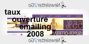 taux ouverture emailing 2008