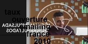 taux ouverture emailing france 2010