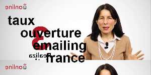 taux ouverture emailing france