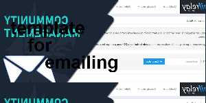 template for emailing