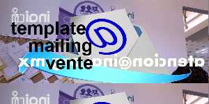 template mailing vente