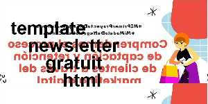 template newsletter gratuit html