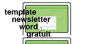 template newsletter word gratuit