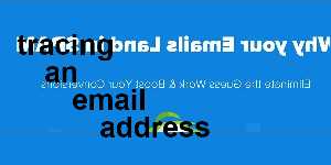tracing an email address