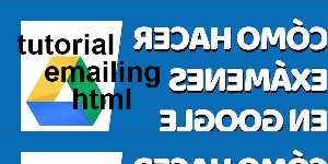 tutorial emailing html