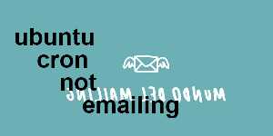 ubuntu cron not emailing