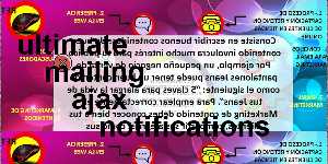 ultimate mailing ajax notifications