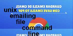 unix emailing file command line