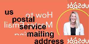 us postal service mailing address change