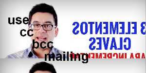use cc bcc mailing